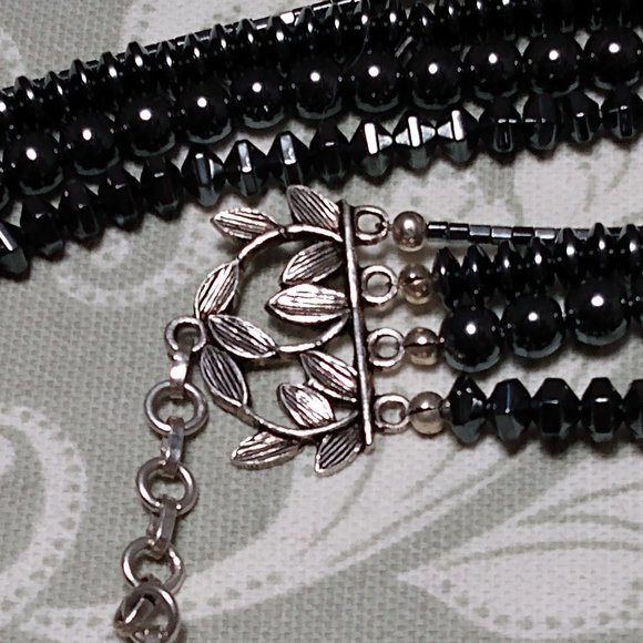 Hematite Necklace & Earrings Set - Picture 8 of 11